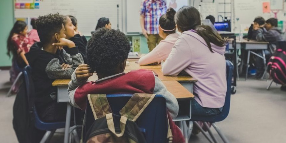 Children in a classroom